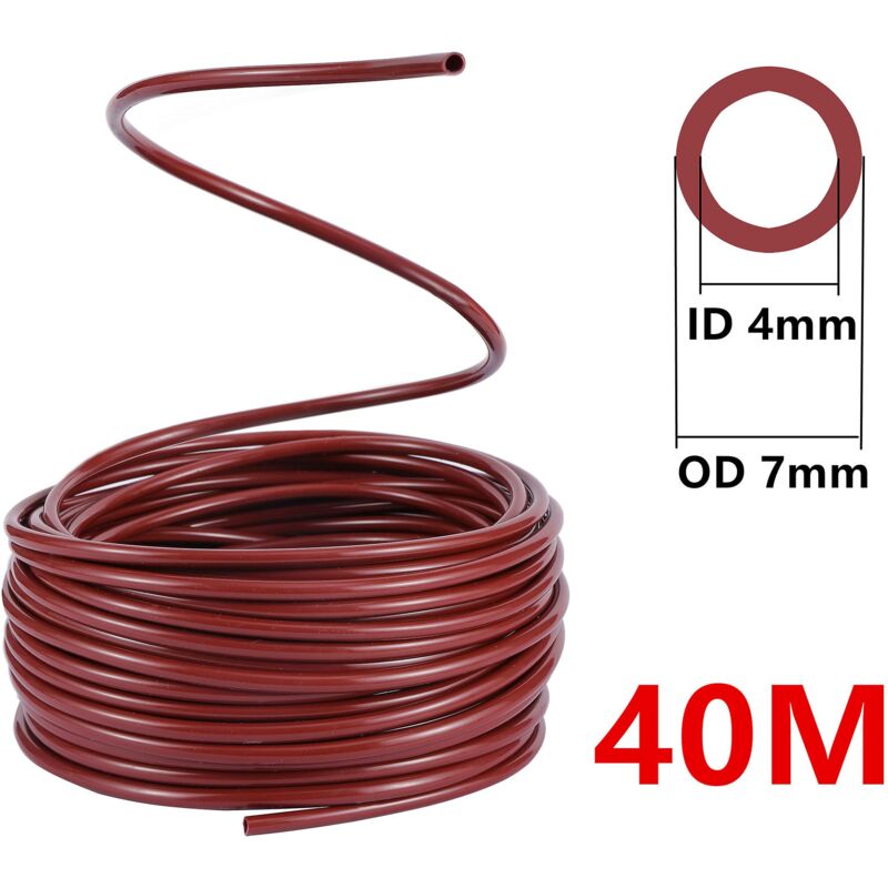 foto del prodotto dk 20m 40m irrigazione del giardino tubo da 4 7mm micro irrigazione a goccia tubo da 1 4 giardino serra prato balcone strumenti di irrigazione