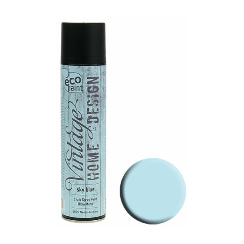 foto del prodotto colorante vernice spray opaca vintage home design da 400 ml sky blue