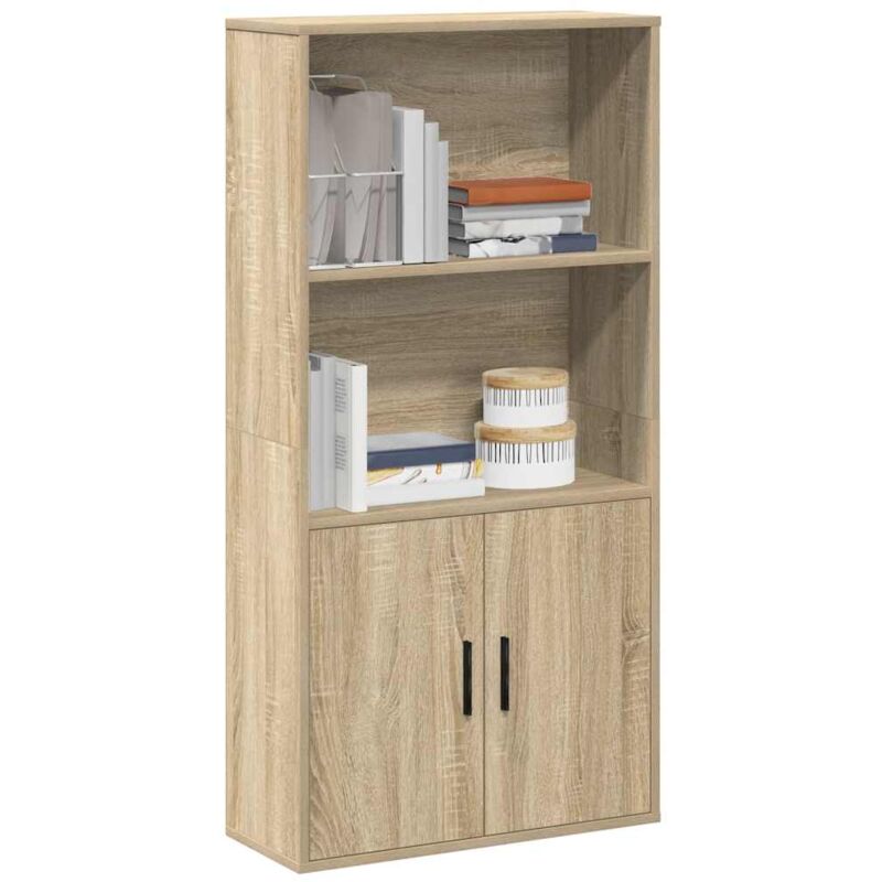 foto del prodotto vidaxl libreria rovere sonoma 60x24x120 cm in legno multistrato