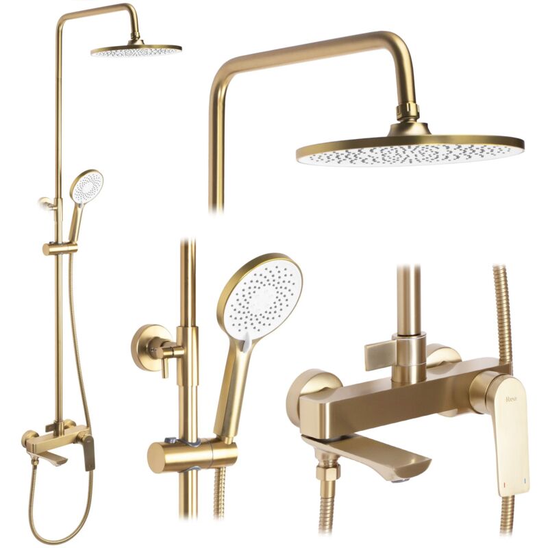 foto del prodotto set doccia rea avalon gold brush