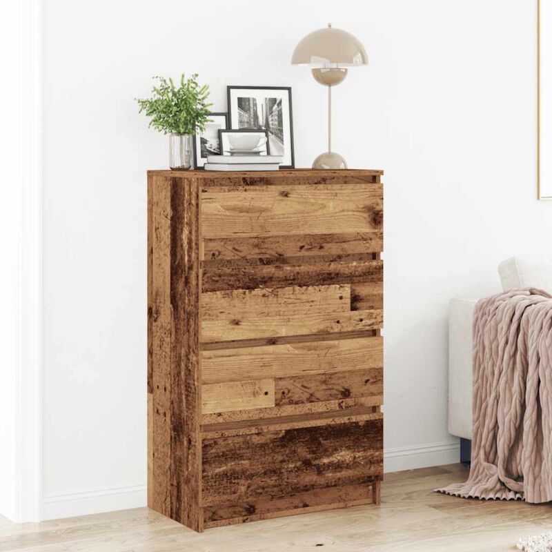 foto del prodotto vidaxl credenza legno antico 60x35x98,5 cm in legno multistrato
