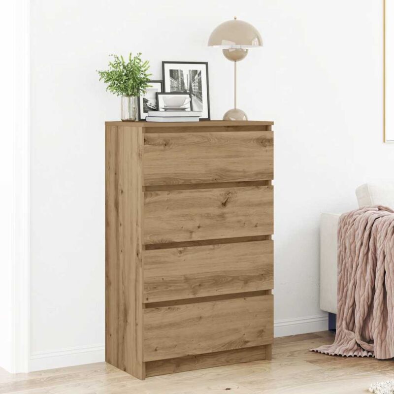 foto del prodotto vidaxl credenza rovere artigianale 60x35x98,5 cm in legno multistrato