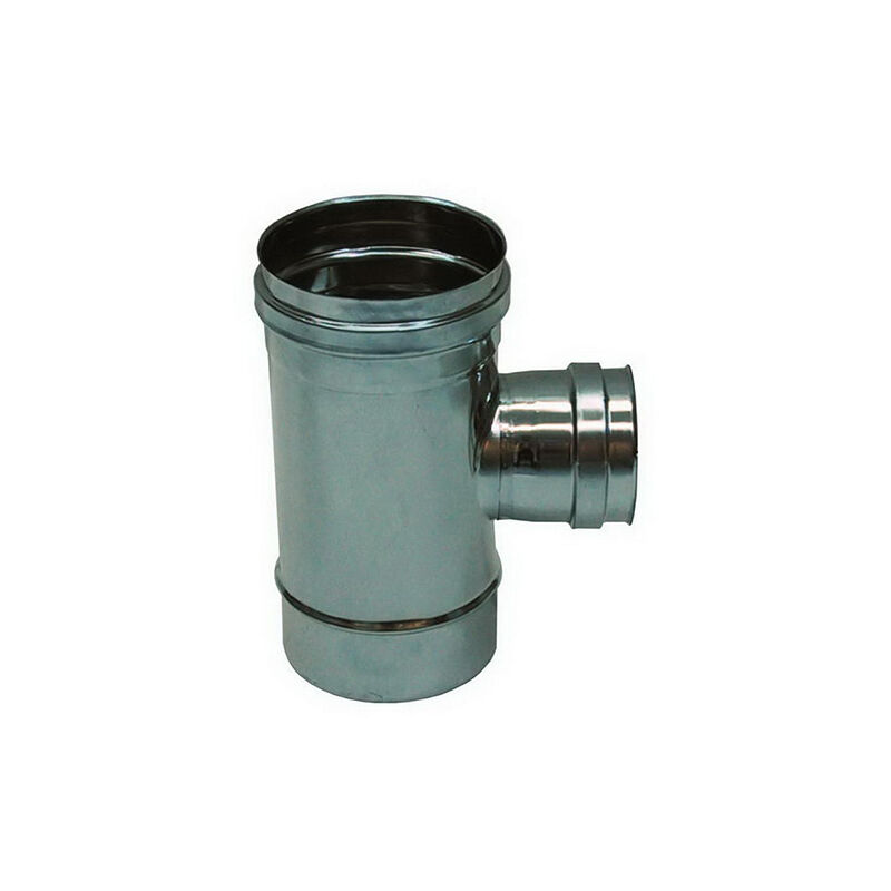 foto del prodotto raccordo t 90 ridotto dn 80 femmina canna fumaria dn 250 tubo acciaio inox 316