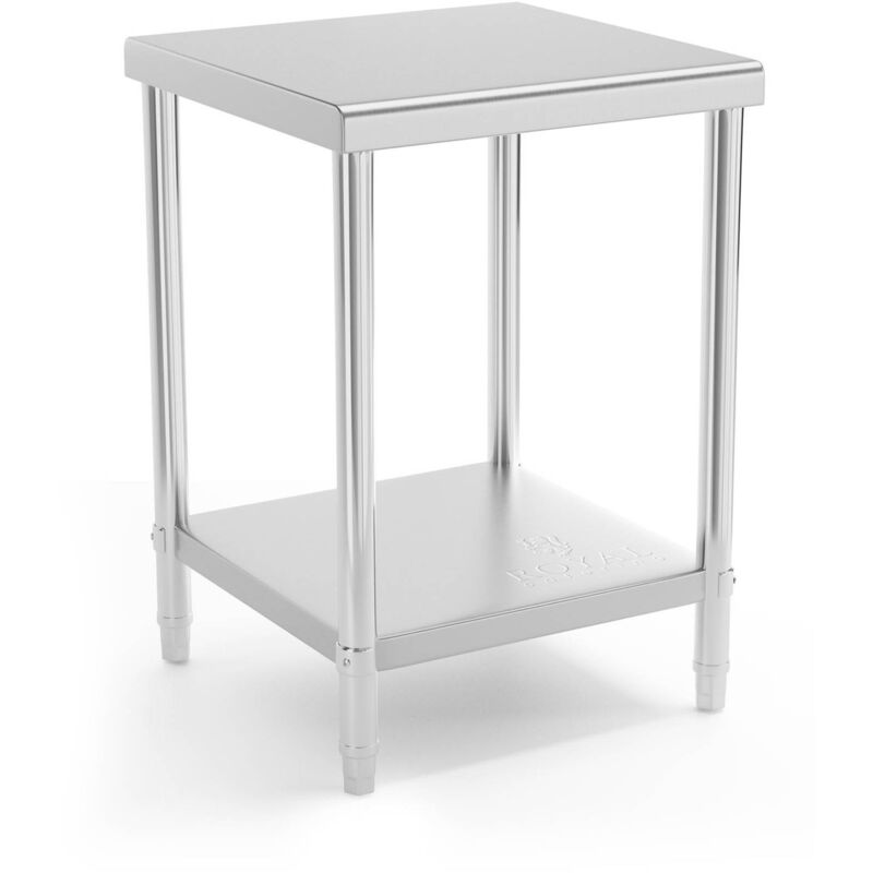 foto del prodotto tavolo inox 60 x 60 cm portata 150 kg banco da lavoro cucina tavolo acciaio