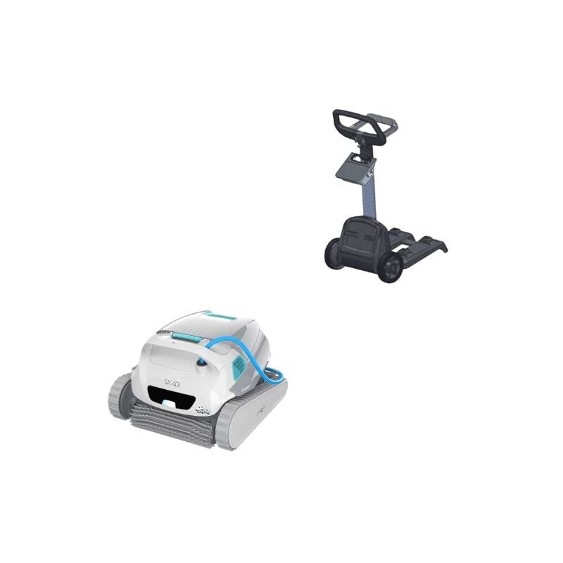immagine 0 del prodotto robot piscina dolphin maytronics sx 40i robot e carrello porta robot