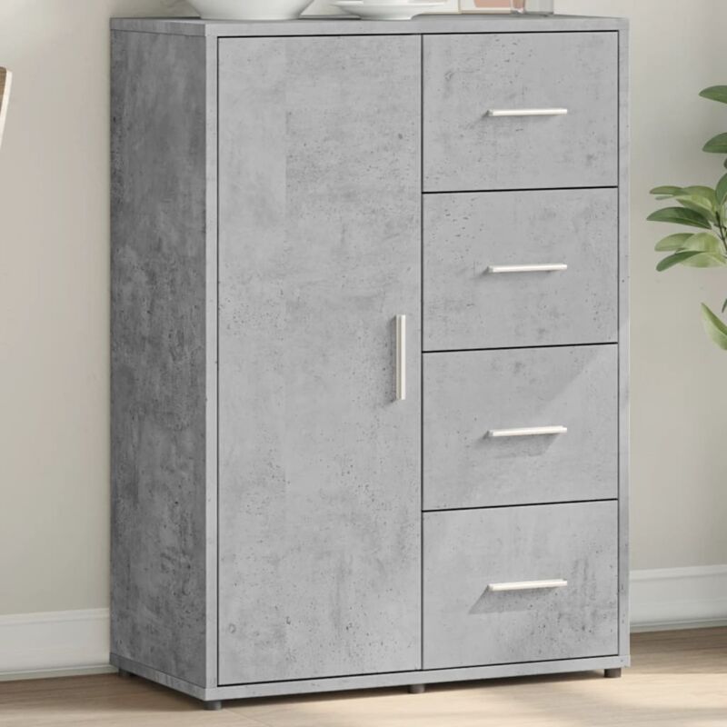 foto del prodotto vidaxl credenza grigio cemento 60x31x84 cm in legno multistrato
