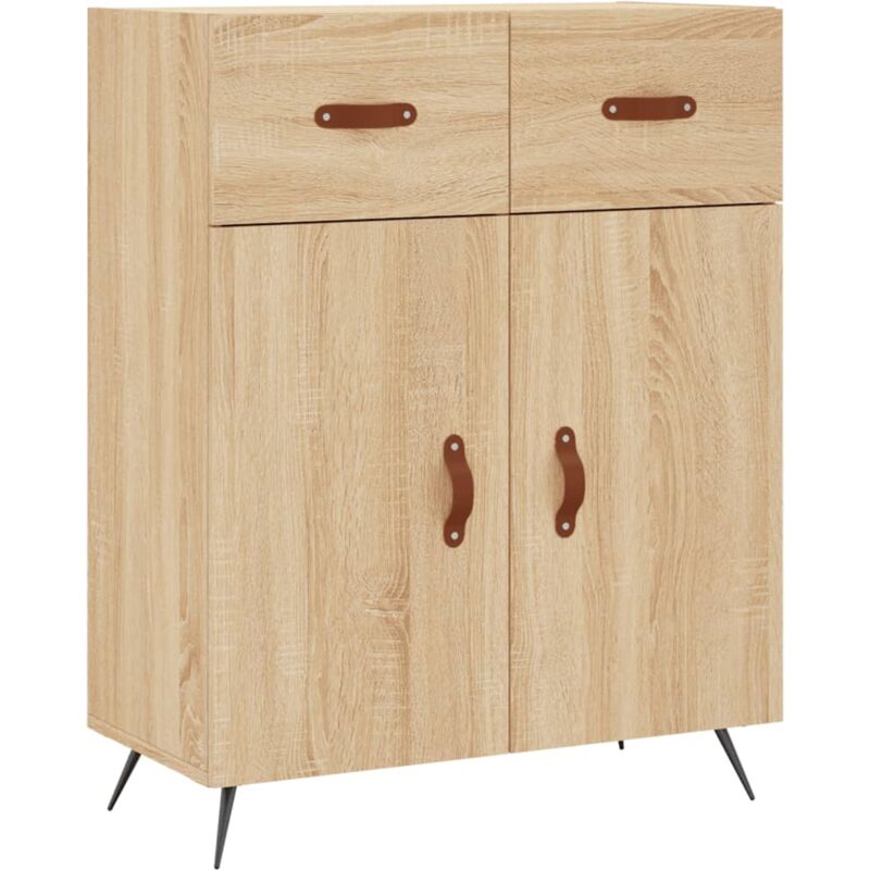 foto del prodotto credenza rovere sonoma 69,5x34x90 cm in legno multistrato vidaxl