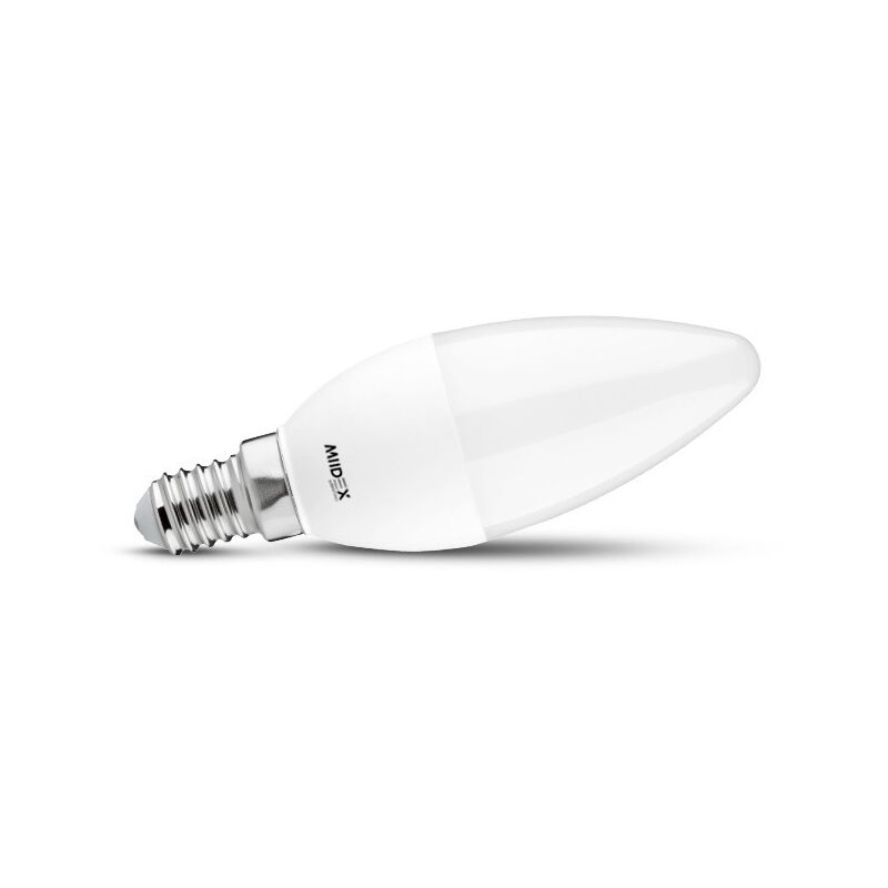foto del prodotto lampadina led e14 fiamma 6,5w 4000k bianco naturale 806lm angolo 240 35mm