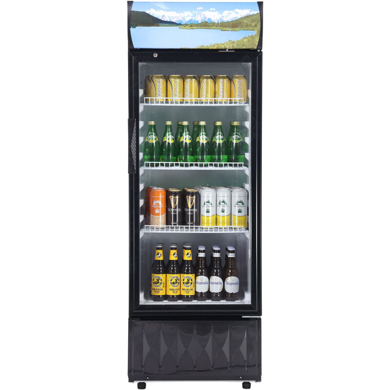 foto del prodotto mophorn frigorifero per bevande commerciale 195l vetrina frigo temperatura 0 10 armadietto per bevande refrigerato 3 ripiani regolabili scatola