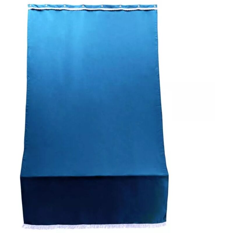 foto del prodotto tenda da sole con anelli per porta essenza blu h 300x140 cm