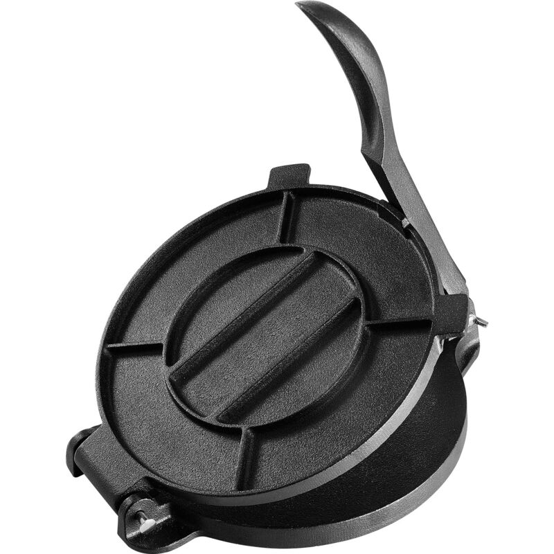 foto del prodotto mophorn 8 pollici tortilla press, macchina per roti ghisa heavy duty, tortilladora pre stagionata con 100 pezzi di carta da forno, ideale per