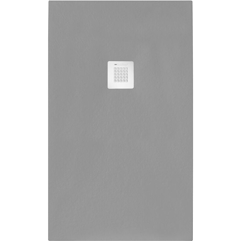 foto del prodotto tacoshop piatto doccia rettangolare 80x90 cm effetto pietra marmoresina stone grigio cemento francia
