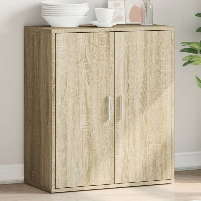 foto del prodotto vidaxl credenza rovere sonoma 79x38x80 cm in legno multistrato