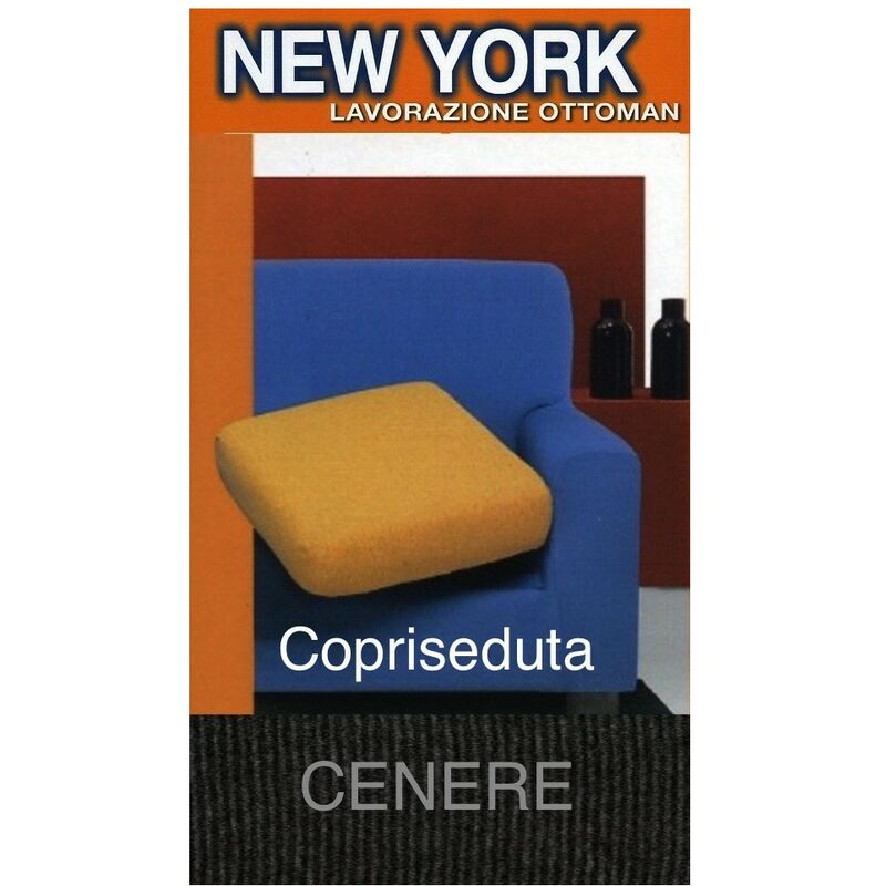 foto del prodotto tex family copriseduta new york cenere copriseduta 3posti cm. 180x60