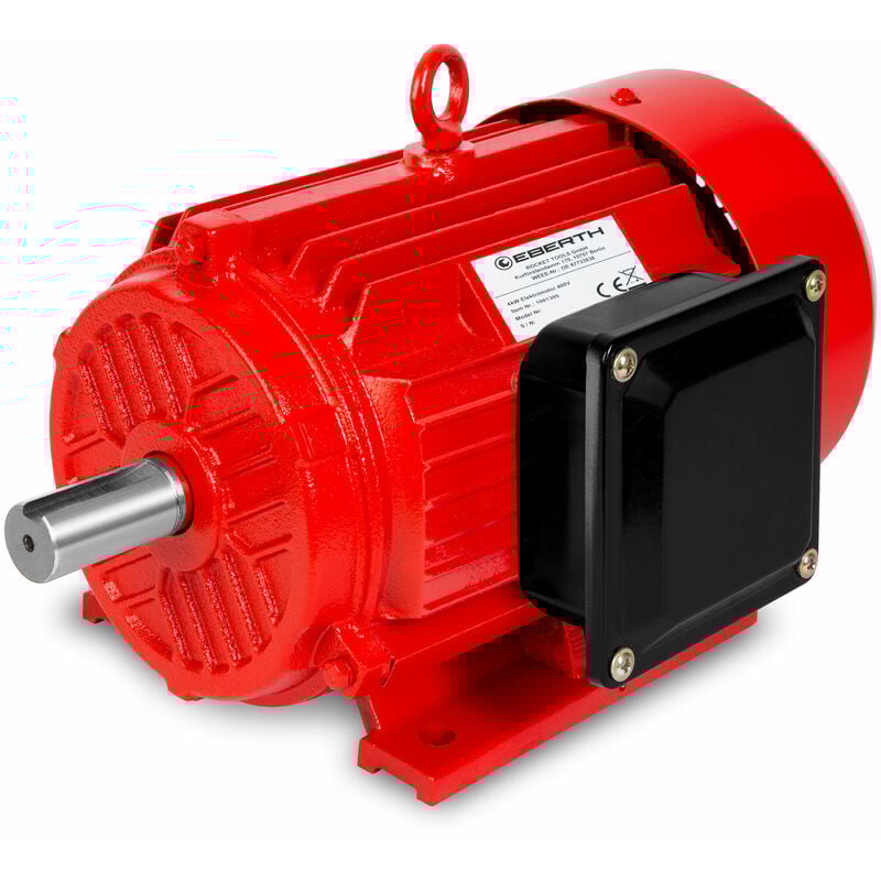 foto del prodotto 400v motore elettrico trifase con 4kw di potenza, motore compressore in alluminio, velocità 2890giri min, corrente 8,2a, fattore di potenza 0,95,