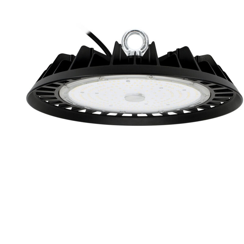 foto del prodotto bemko led highbay voyager 200w illuminazione industriale 4000k 28000 lumen ip65 120 360x360x128mm
