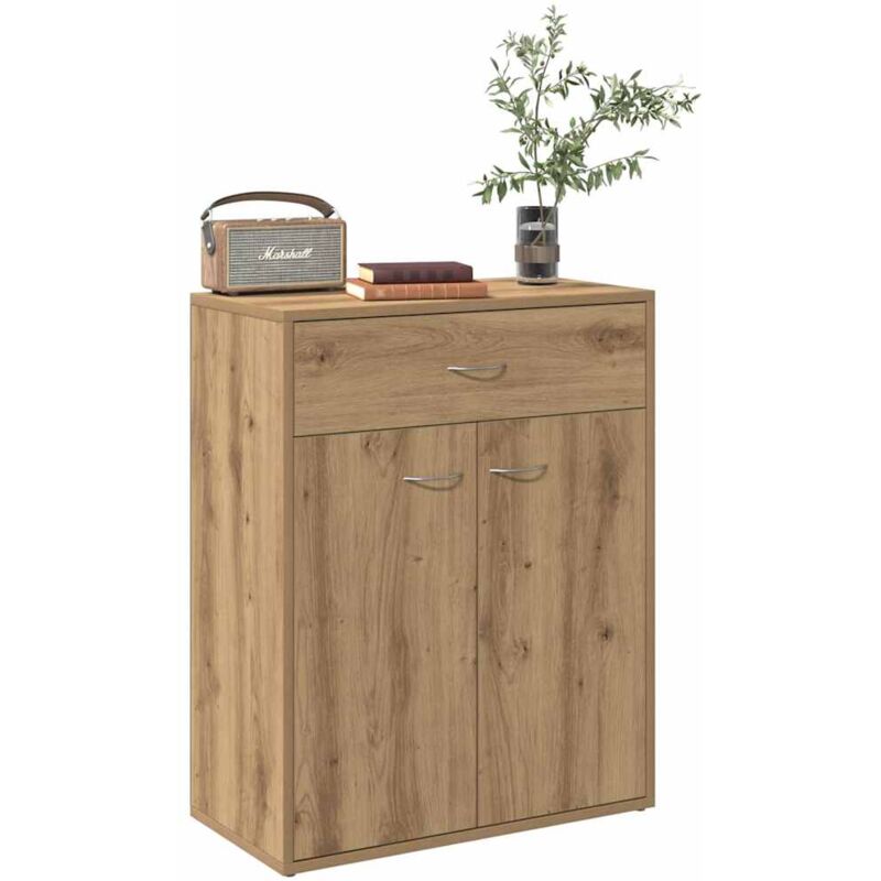 foto del prodotto vidaxl credenza rovere artigianale 60x30x75 cm in legno multistrato
