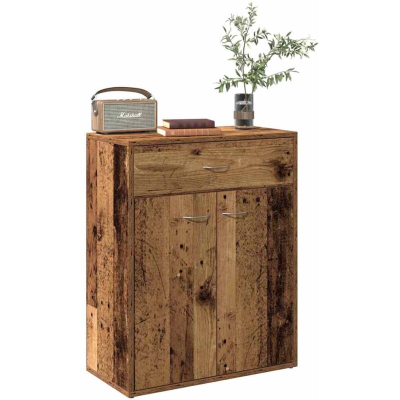 foto del prodotto vidaxl credenza legno antico 60x30x75 cm in legno multistrato