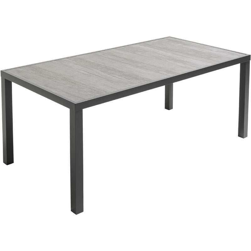 foto del prodotto oviala tavolo da giardino con piano in ceramica effetto cemento tivoli