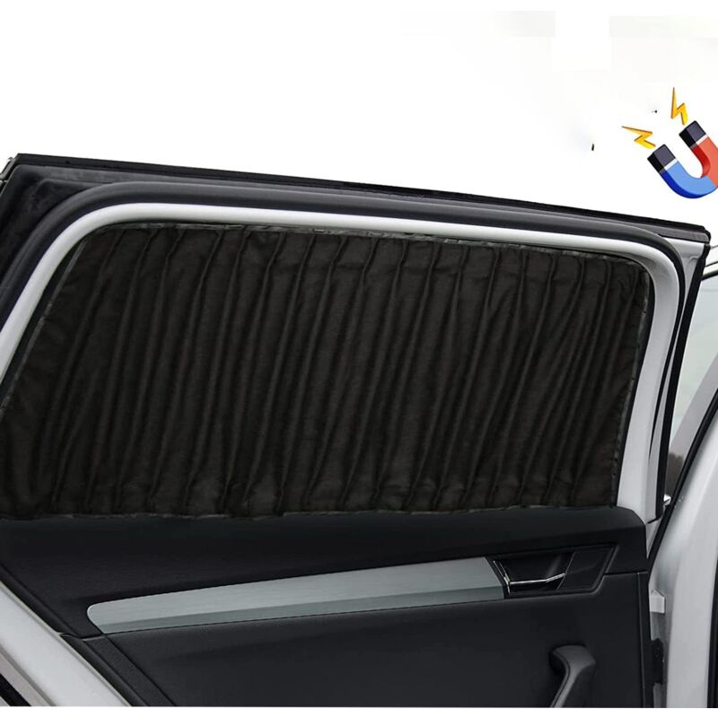 foto del prodotto parasole per finestrino laterale dell auto sedile posteriore tende retrattili con protezione uv per bloccare la luce solare, tende in morbida