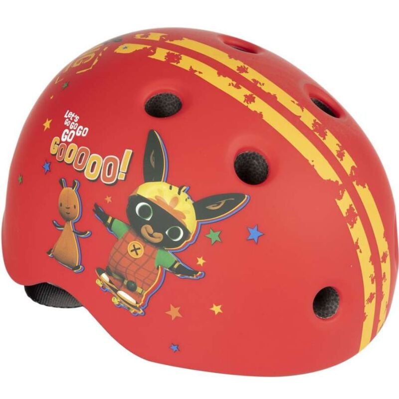 foto del prodotto bing casco street ciclo skateboard bambino coniglietto 48 52 cm protezione rosso