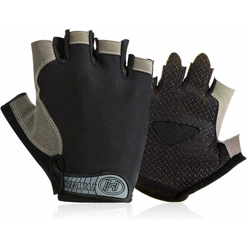 foto del prodotto guanti da ciclismo per bambini, 1 paio di guanti sportivi per bambini, guanti da ciclismo, guanti sportivi senza dita imbottiti in gel, guanti da