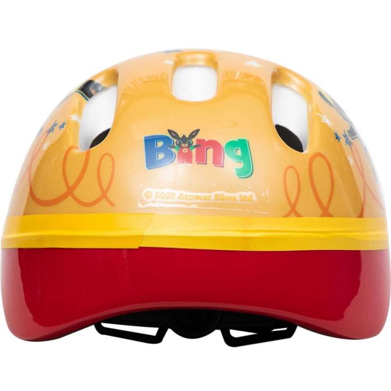 foto del prodotto bing casco ciclo bambino coniglietto bici bicicletta 44 48 cm protezione giallo