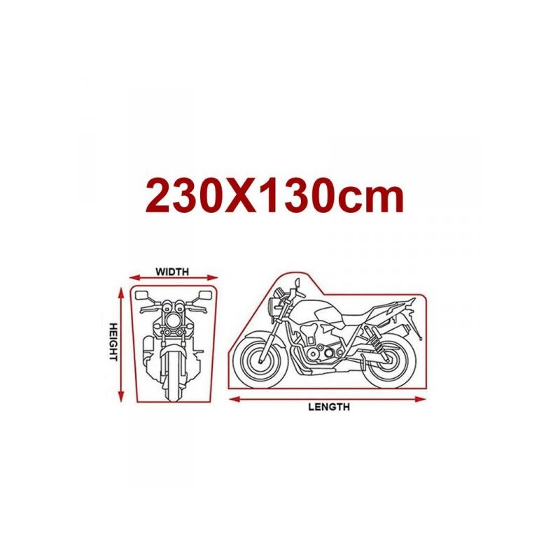foto del prodotto telo coprimoto universale 230x130cm impermeabile antistrappo taglio grande