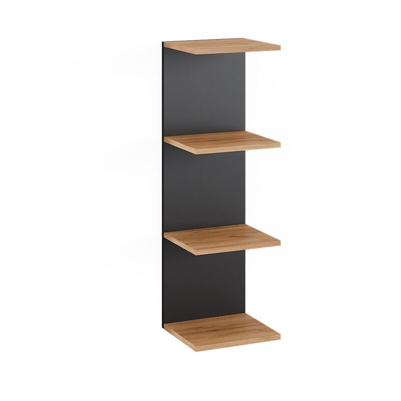 foto del prodotto libreria da parete paolo, antracite, 30 x 95 cm, vicco