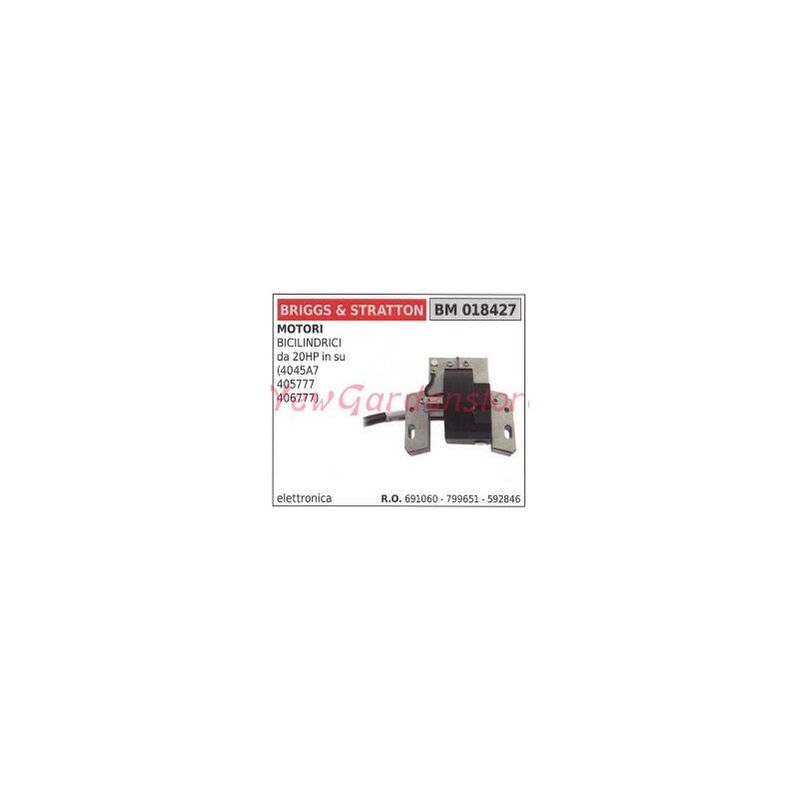 foto del prodotto bobina accensione briggs stratton per motori bicilindrici da 20hp 018427