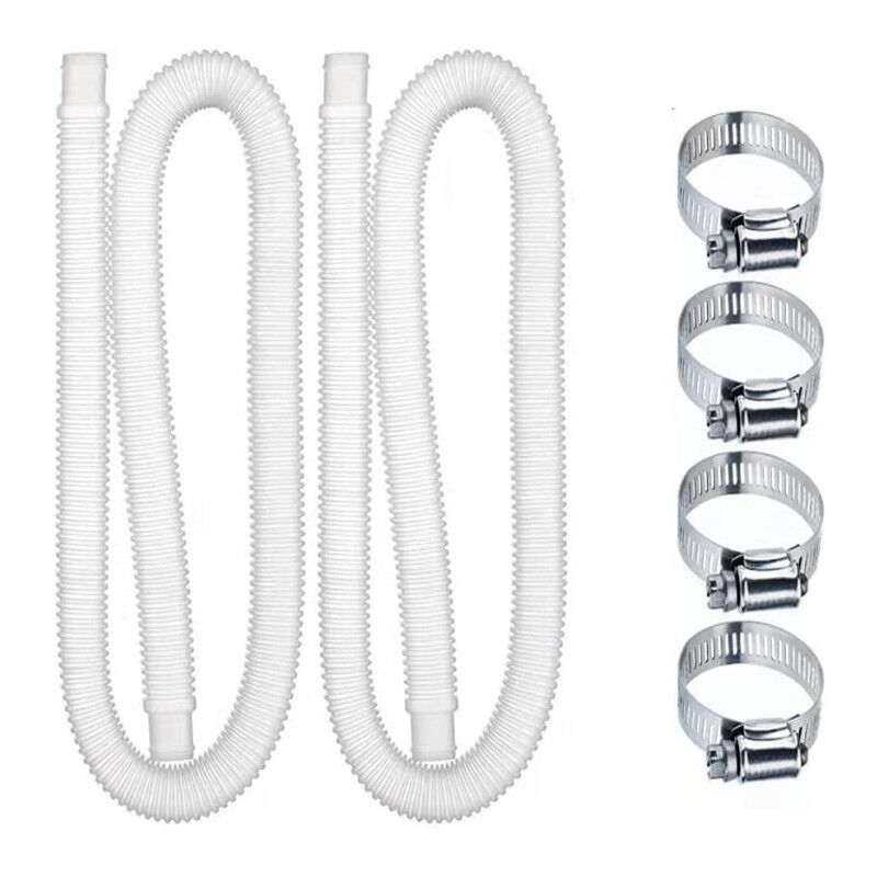 foto del prodotto tubo di ricambio bianco per piscina, tubo per pompa filtro, tubo di ricambio per pompa per piscina