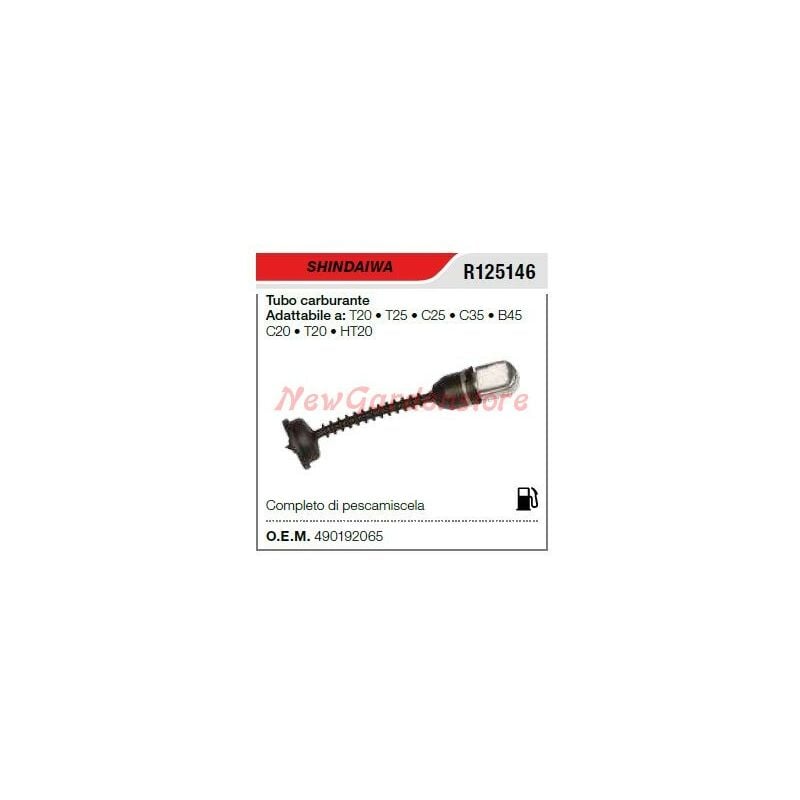 foto del prodotto tubo carburante shindaiwa decespugliatore t20 t25 r125146