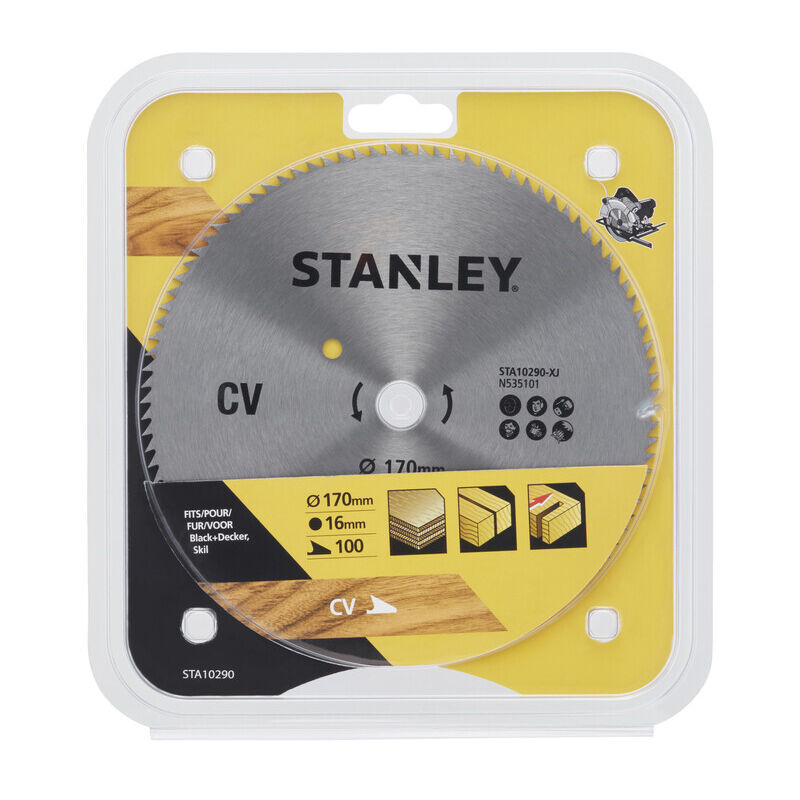 immagine 0 del prodotto piranha stanley sta10290 x10290 lama circolare crom. mm.170