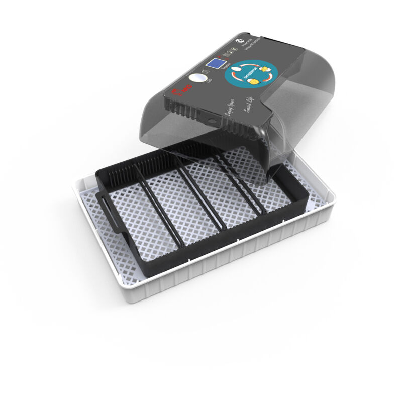immagine 0 del prodotto incubatrice per uova trasparente, macchina per covare pollame digitale completamente automatica, controllo della temperatura e girauova automatico,