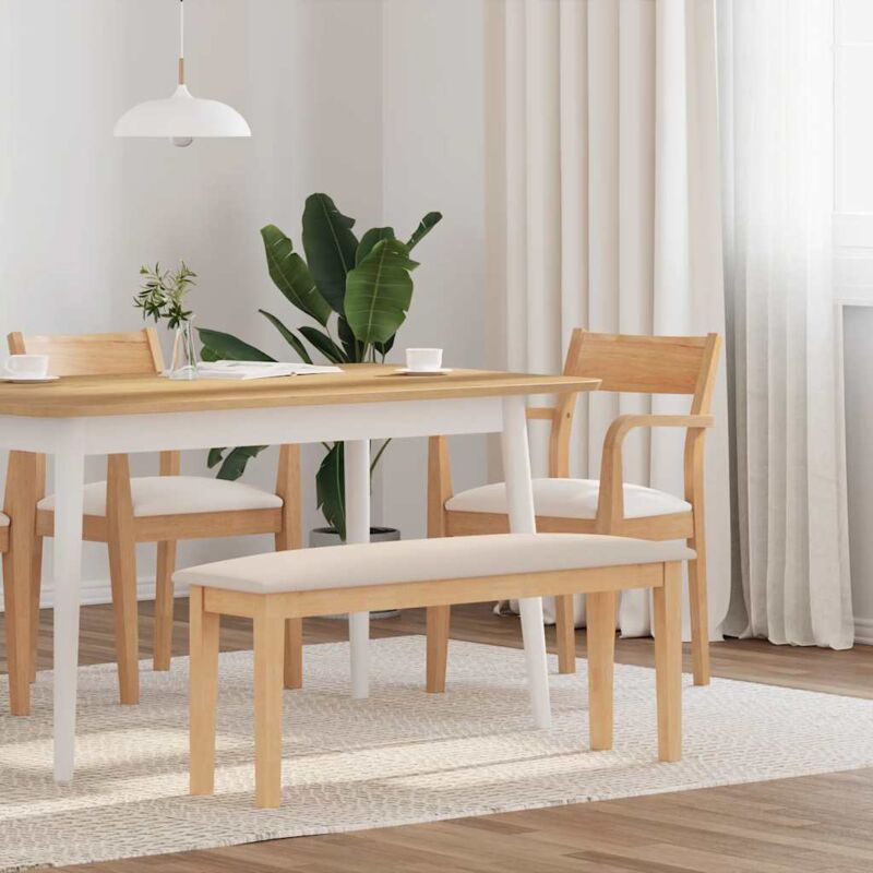 foto del prodotto vidaxl panca 110 cm in legno massello di hevea