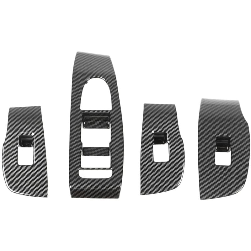 foto del prodotto zoternen sostituzione in fibra di carbonio della copertura del pannello degli interruttori della porta e della finestra da 7 pezzi per mazda 3