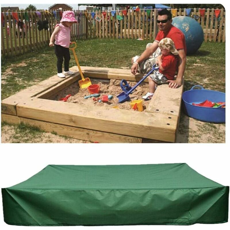 foto del prodotto telo per sabbiera 150x150cm per sabbiera con coulisse sabbiera impermeabile giardino da spiaggia verde
