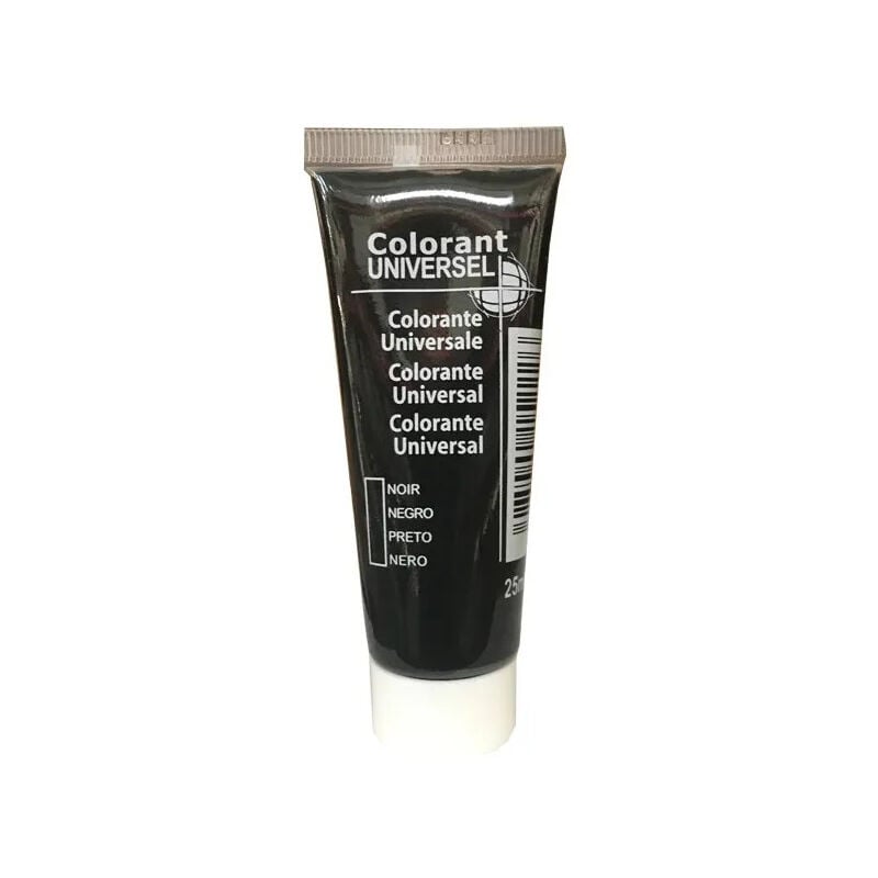 foto del prodotto colorante universale, tubo da 25 ml, nero.