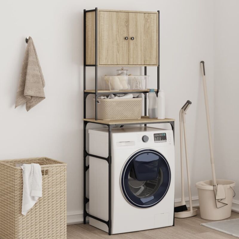 foto del prodotto mobile per lavatrice rovere sonoma 68x48,5x194 cm vidaxl