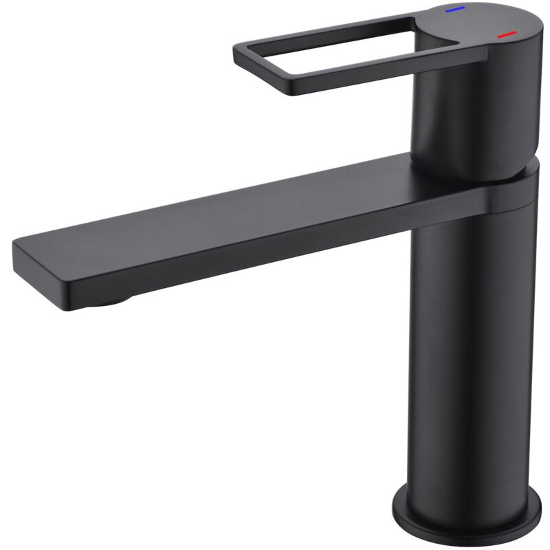 immagine 0 del prodotto miscelatore lavabo chester nero miscelatore con set di installazione