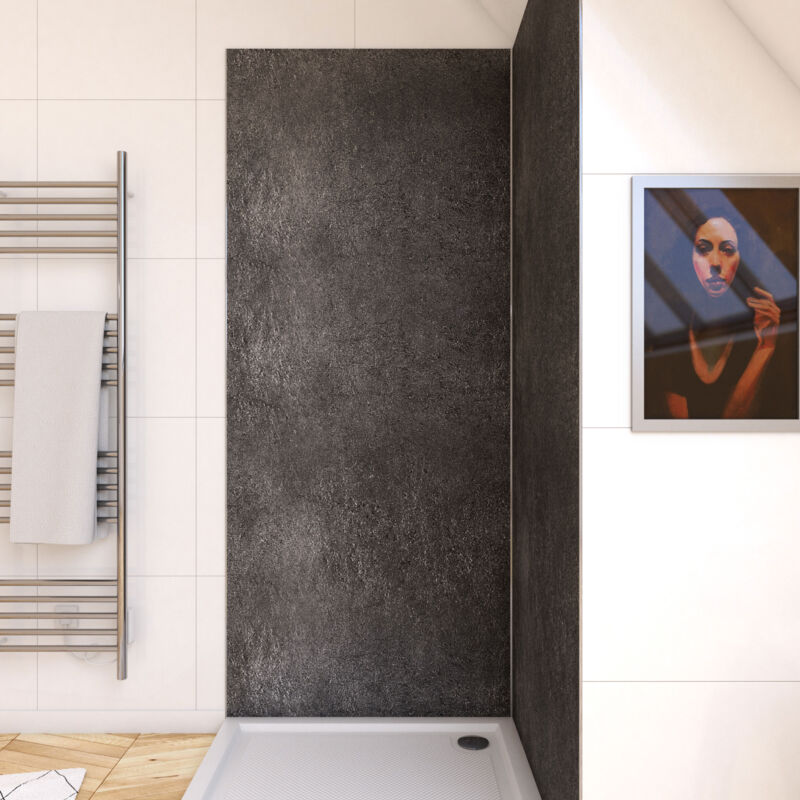 foto del prodotto aurlane pannello murale in pietra finitura silver grey 90 x 210 cm stone it silver grey