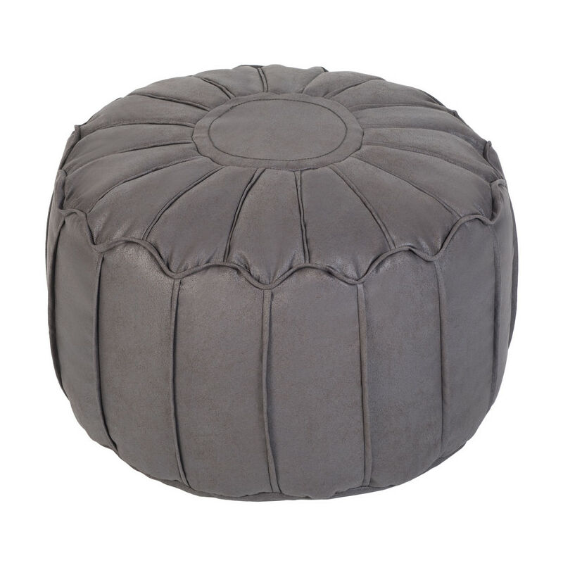 foto del prodotto loft 25 pouf rotondo per soggiorno, poggiapiedi morbido in stile marocchino, pouf leggero con imbottitura, pouf decorativo per gioco per adulti e