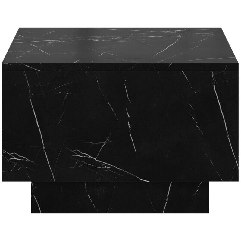foto del prodotto tavolino da caff goodyear 133, marmo nero, 40x60x60cm, diametro 0, truciolare laminato, angolare