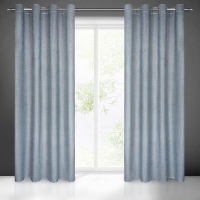 foto del prodotto tenda pronta darcy 140 x 250 cm blu marino