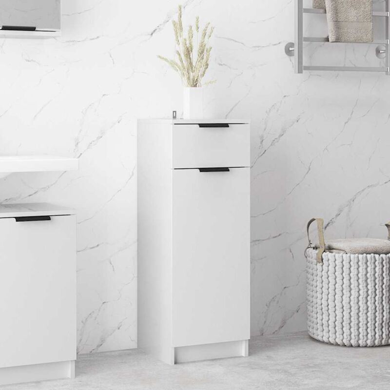 foto del prodotto furniture limited armadio da bagno bianco lucido 32x34x90 cm in