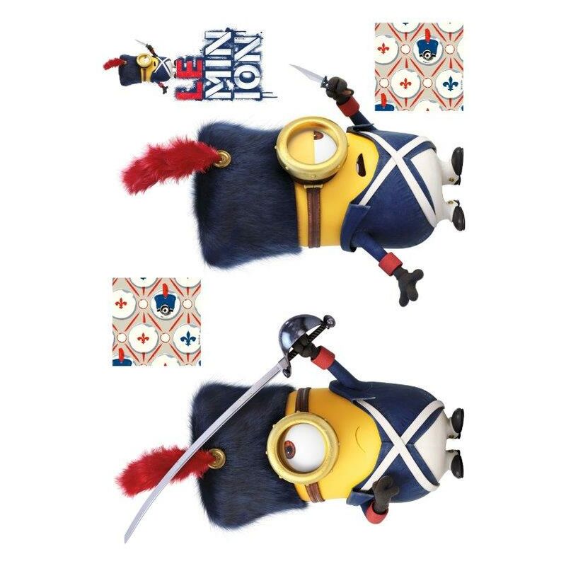 foto del prodotto minions stickers da muro france