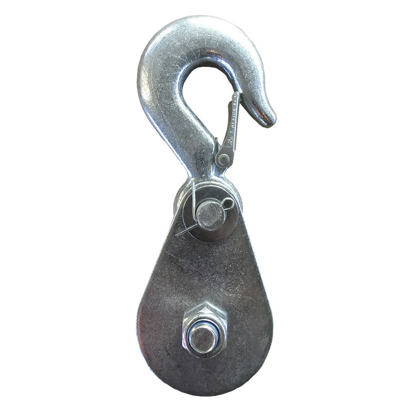 foto del prodotto pulegge per carichi pesanti 1t per gancio puleggia di sollevamento, puleggia con blocco a strappo, gancio a puleggia singola con puleggia, puleggia