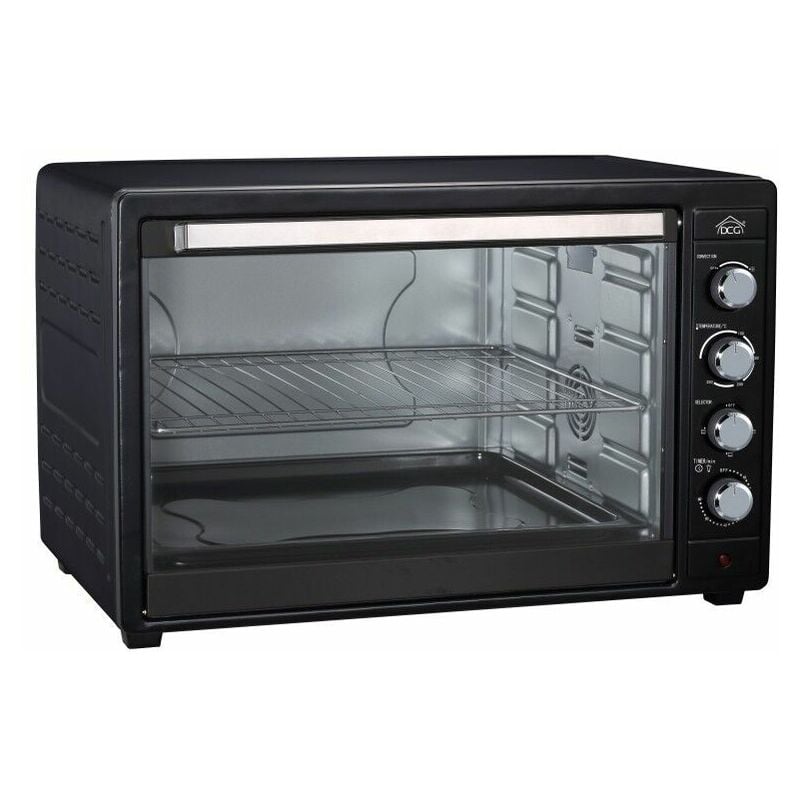 foto del prodotto dcg forno elettrico gigante mb9880 80lt ventilato 2800w nero con luce