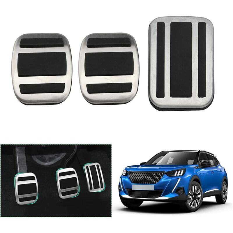 foto del prodotto 2019 2022 2023 peugeot 208 2008 pedali dell acceleratore e del freno, peugeot 2008 p24 peugeot 208 p21 copri pedali pedali poggiapiedi cambio