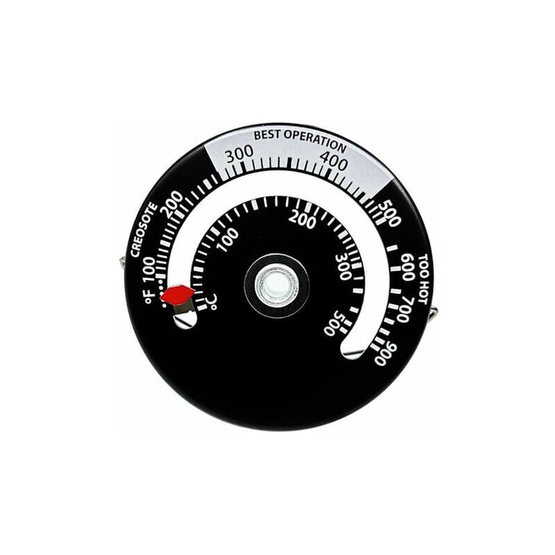 foto del prodotto termometro magnetico per stufa a legna, camino, ventilatore, stufa con sonda, misuratore di temperatura del forno per barbecue ad alta sensibilit 
